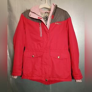 ZeroXposur Red and Gray Kids Puffer Jacket